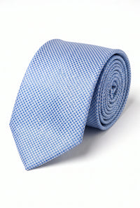 Men’s Light Blue Textured Woven Tie