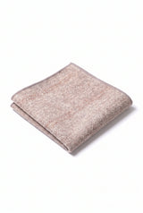 Men’s Light Pink Tweed Wool Blend Pocket Square
