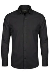 Men's Long Sleeve Button-Down Dress Shirt - Black