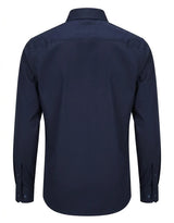 Men's Long Sleeve Button-Down Dress Shirt - Navy