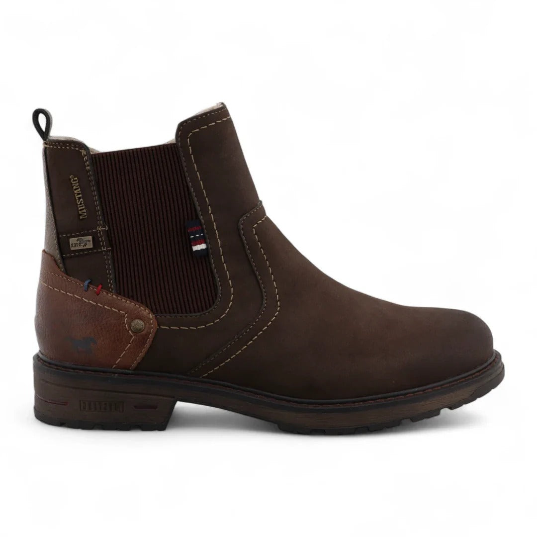 Men's Mokka Brown Water-Resistant Chelsea Ankle Boots