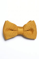Men’s Mustard Knitted Bow Tie