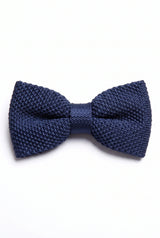 Men’s Navy Knitted Bow Tie