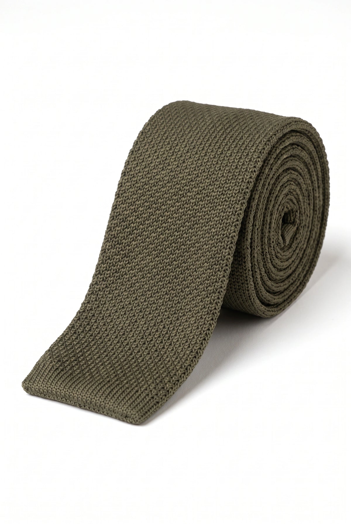 Men’s Olive Green Knitted Tie