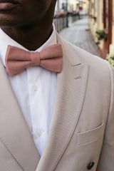 Men’s Pink Double Layer Bow Tie