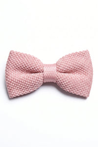 Men’s Pink Knitted Bow Tie