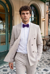Men’s Purple Knitted Bow Tie
