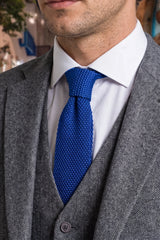 Men’s Royal Blue Knitted Tie