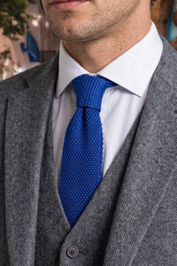 Men’s Royal Blue Knitted Tie