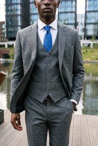 Men’s Royal Blue Paisley Tie