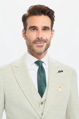 Men's Sage Green Tailored Fit Blazer