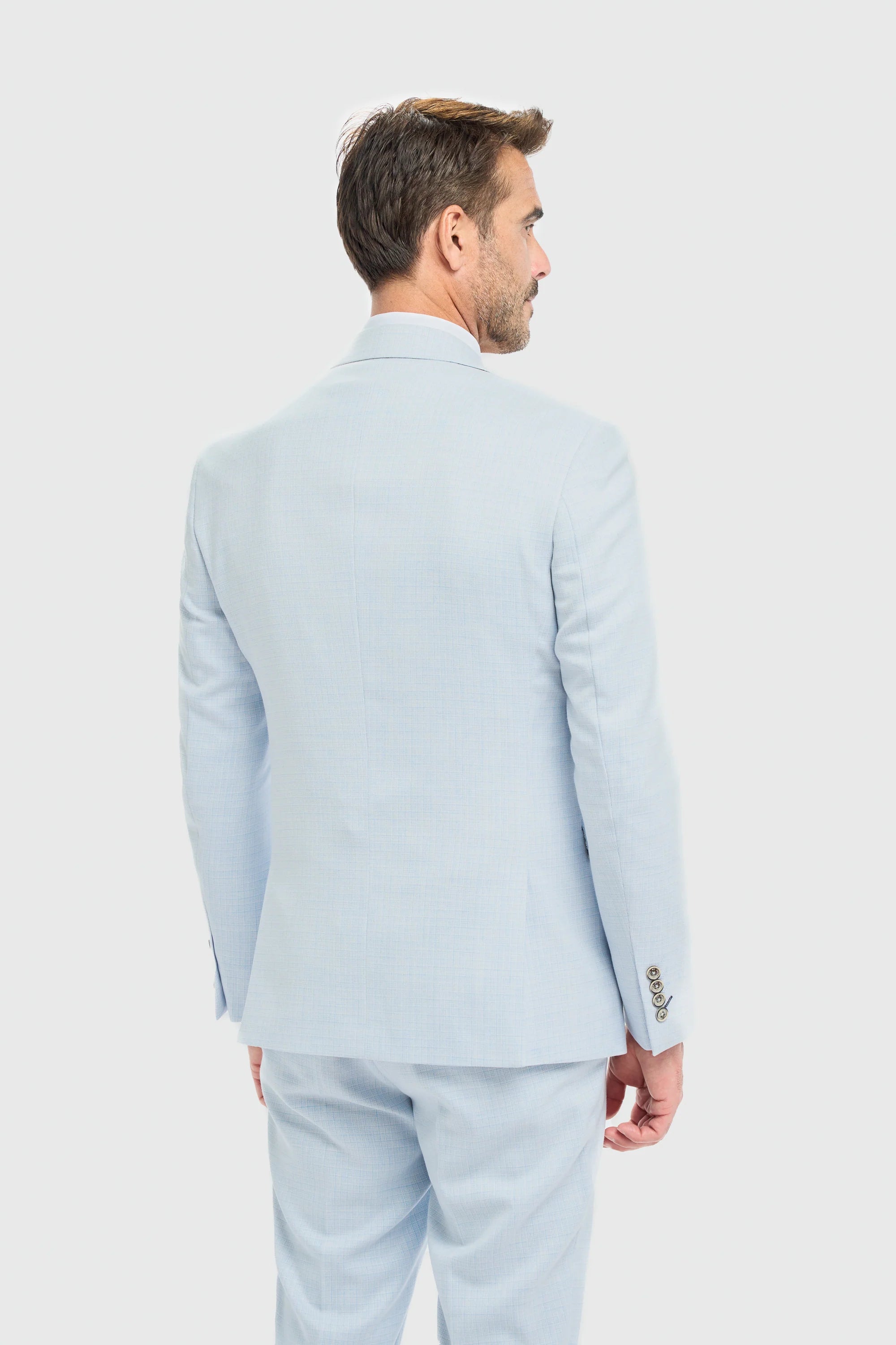 Men's Sky Blue Tailored Fit Blazer