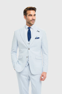 Men's Sky Blue Tailored Fit Blazer