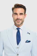 Men's Sky Blue Tailored Fit Blazer