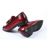 Men's Tassel High-Gloss Slip-On Loafers