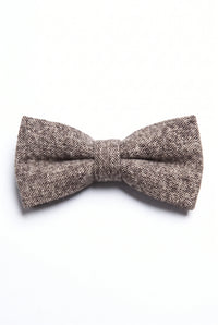 Men’s Taupe Tweed Bow Tie
