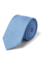 Men's Tie Pocket Sqaure Set Formal Solid Necktie - Sky Blue