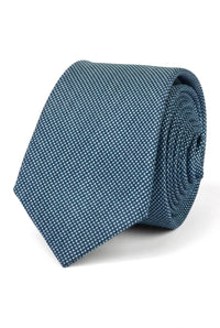 Men's Tie Pocket Sqaure Set Formal Solid Necktie - Turquoise