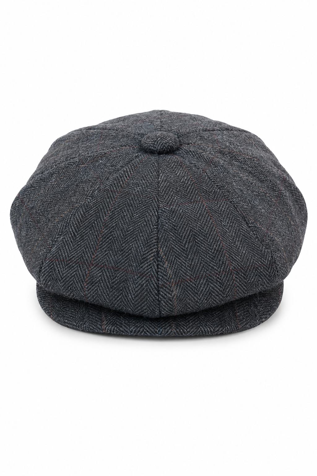 Mens Tweed Check Peaky Blinders Cap