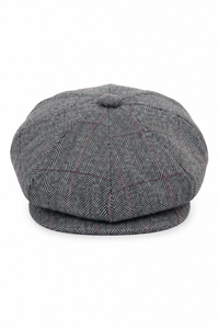 Mens Tweed Check Peaky Blinders Cap