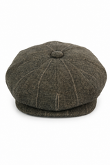 Mens Tweed Check Peaky Blinders Cap