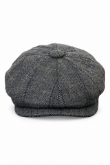 Mens Tweed Check Peaky Blinders Cap