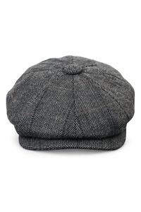 Mens Tweed Check Peaky Blinders Cap