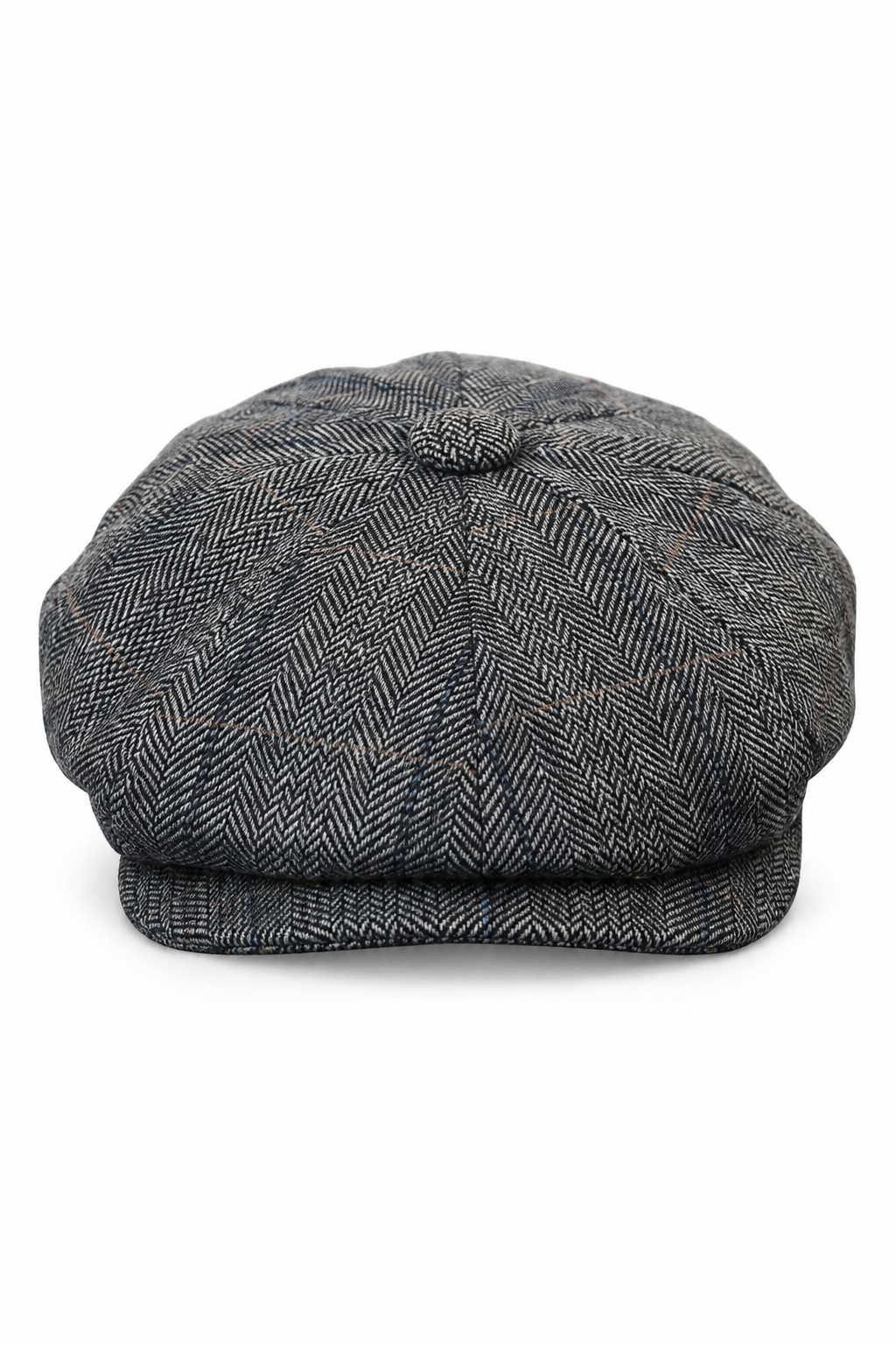 Mens Tweed Check Peaky Blinders Cap