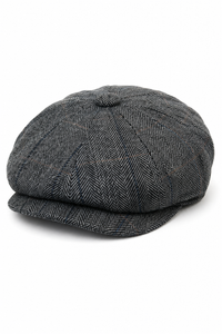 Mens Tweed Check Peaky Blinders Cap