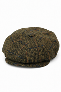 Mens Vintage Tweed Peaky Blinders Hat