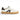 Men's White Leather Black Stripe Sneakers