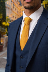 Men’s Yellow Knitted Tie