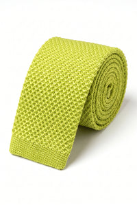 Men’s Yellow Knitted Tie