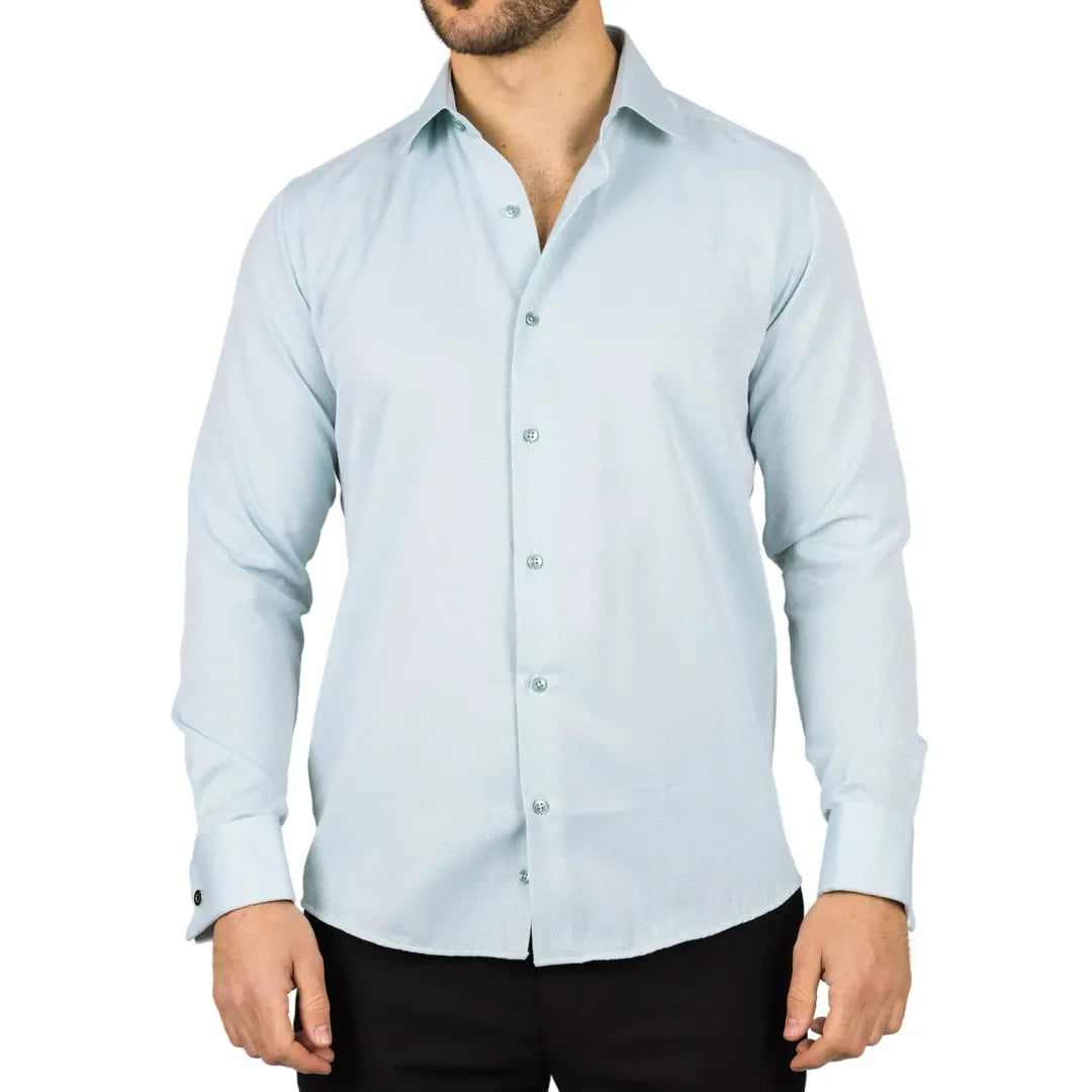 Men's Green Double Cuff Oxford Shirt