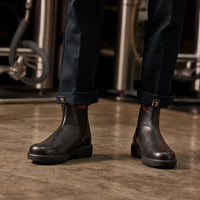 Endura 301 - Black Leather Chelsea Boots