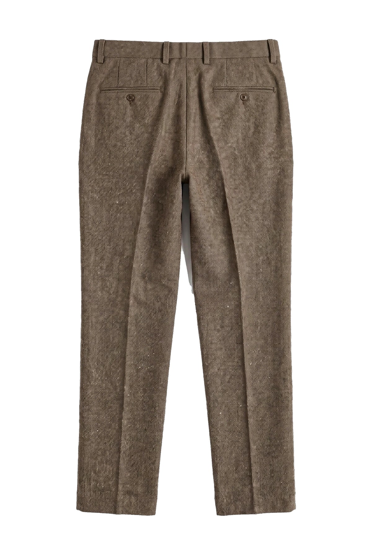 Oscar - Men's Brown Wool Blend Tweed Trousers