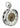 Automatic Mechanical Vintage Pocket Silver Watch