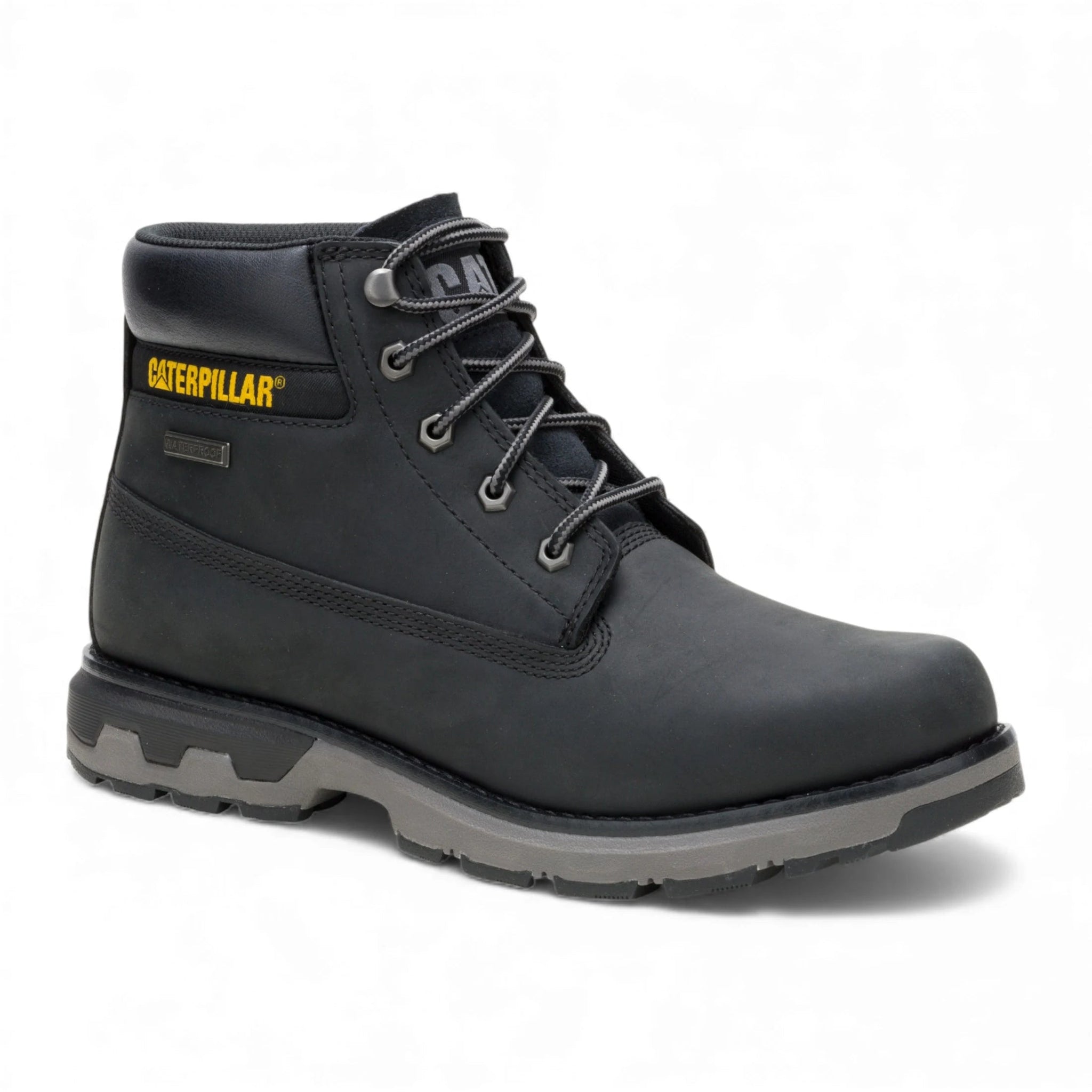 Pursue - Men's Black Leather Work Hiking Ankle Boots