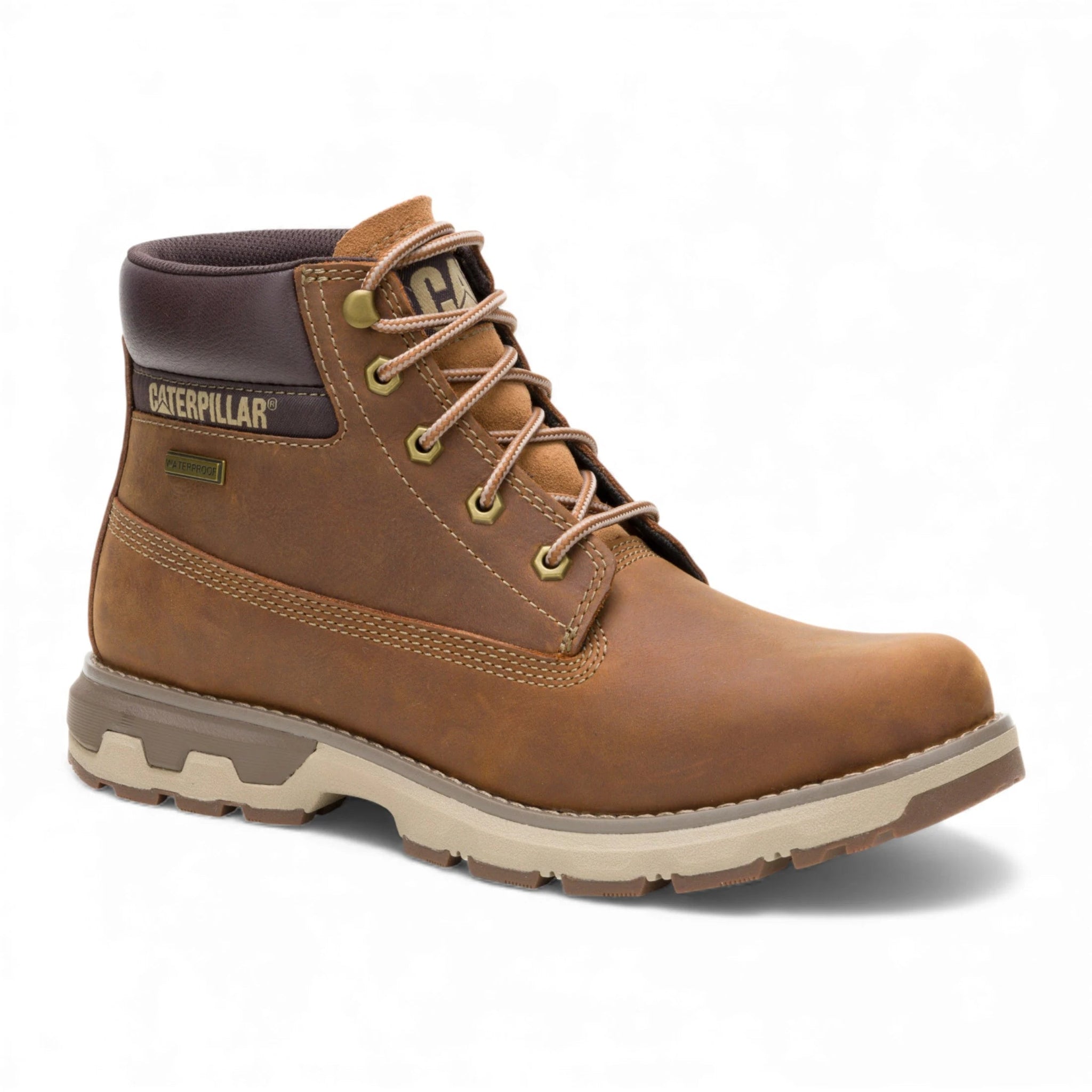 Pursue - Men's Brown Leather Work Hiking Ankle Boots