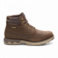 Pursue - Men's Dark Brown Leather Work Hiking Ankle Boots