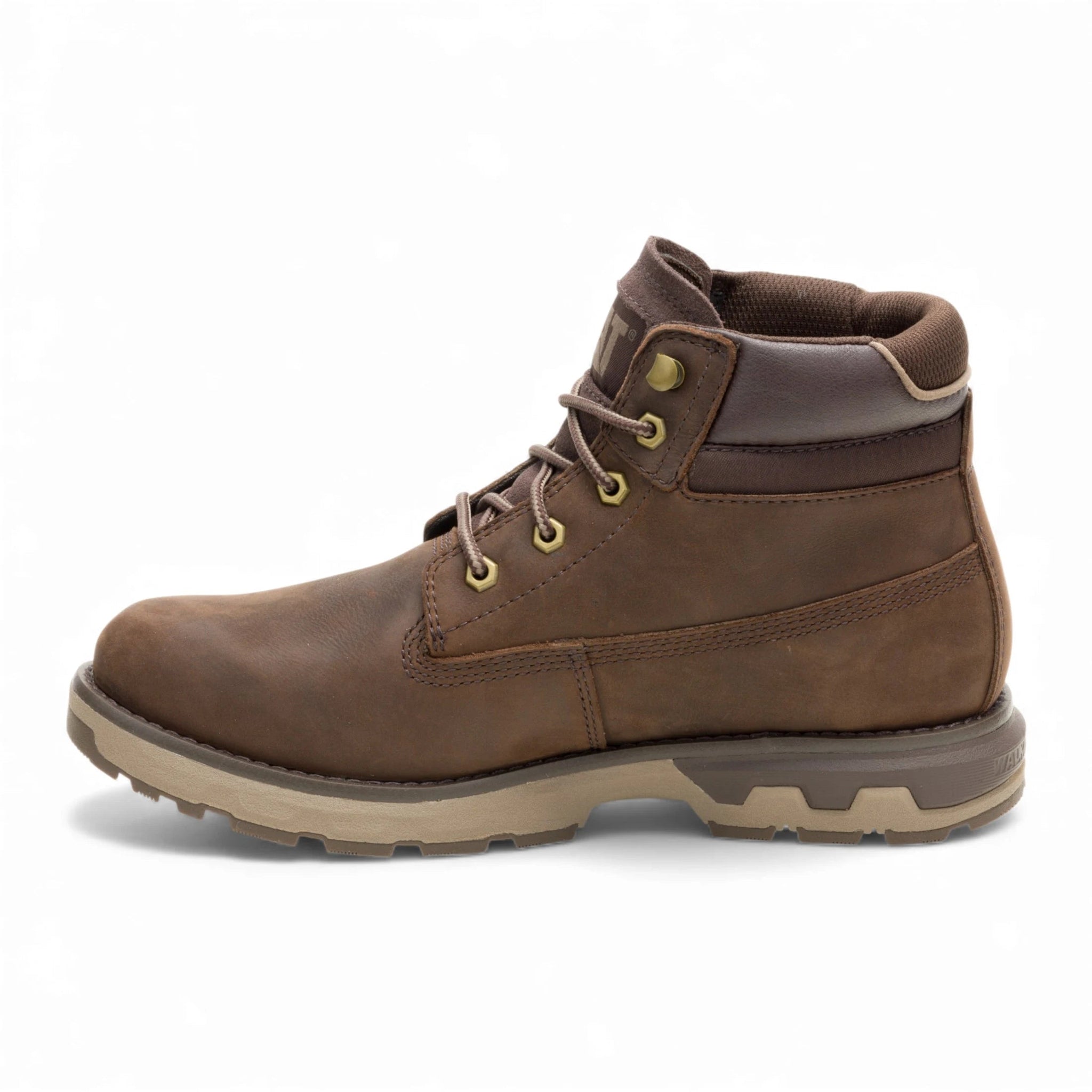 Pursue - Men's Dark Brown Leather Work Hiking Ankle Boots