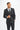 Roberto - Men's Black 3 Piece Shadow Stripes Wool Blend Suit