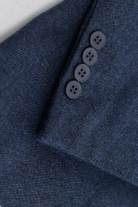 Mens Navy-Blue Peaky Blinders Wool Suit