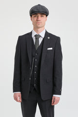 Mens Black Vintage 1920s Suit