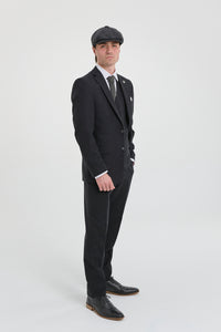 Mens Black Vintage 1920s Suit