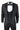 Mens Paisley Tuxedo Blazer And Waistcoat Brocade Dinner Jacket Satin Black Fit - No Trousers