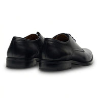 Taylor - Men's Black Leather Classic Lace-Up Derby Shoes