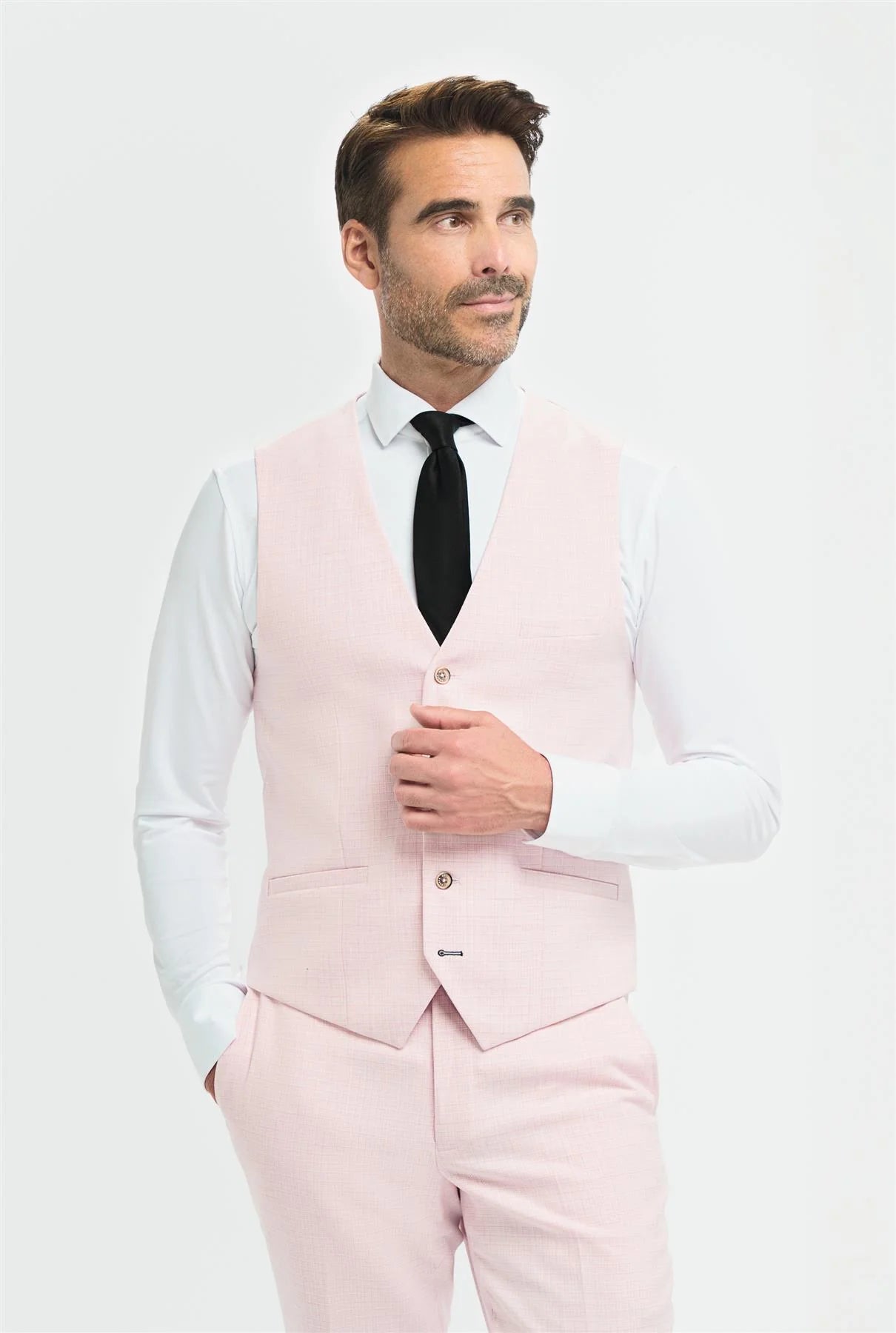 Tropez - Men's Pink Waistcoat
