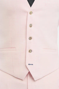 Tropez - Men's Pink Waistcoat