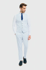 Tropez - Men's Sky Blue Waistcoat